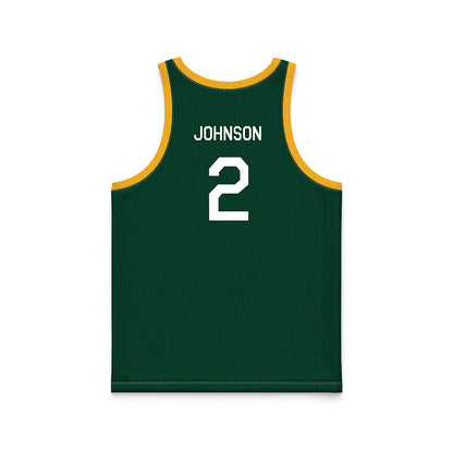 Baylor - NCAA Women's Basketball : Kiersten Johnson - Green Hardwood Basketball Jersey-1