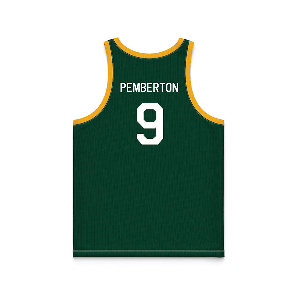 Baylor - NCAA Women's Basketball : Kiera Pemberton - Green Hardwood Basketball Jersey-1