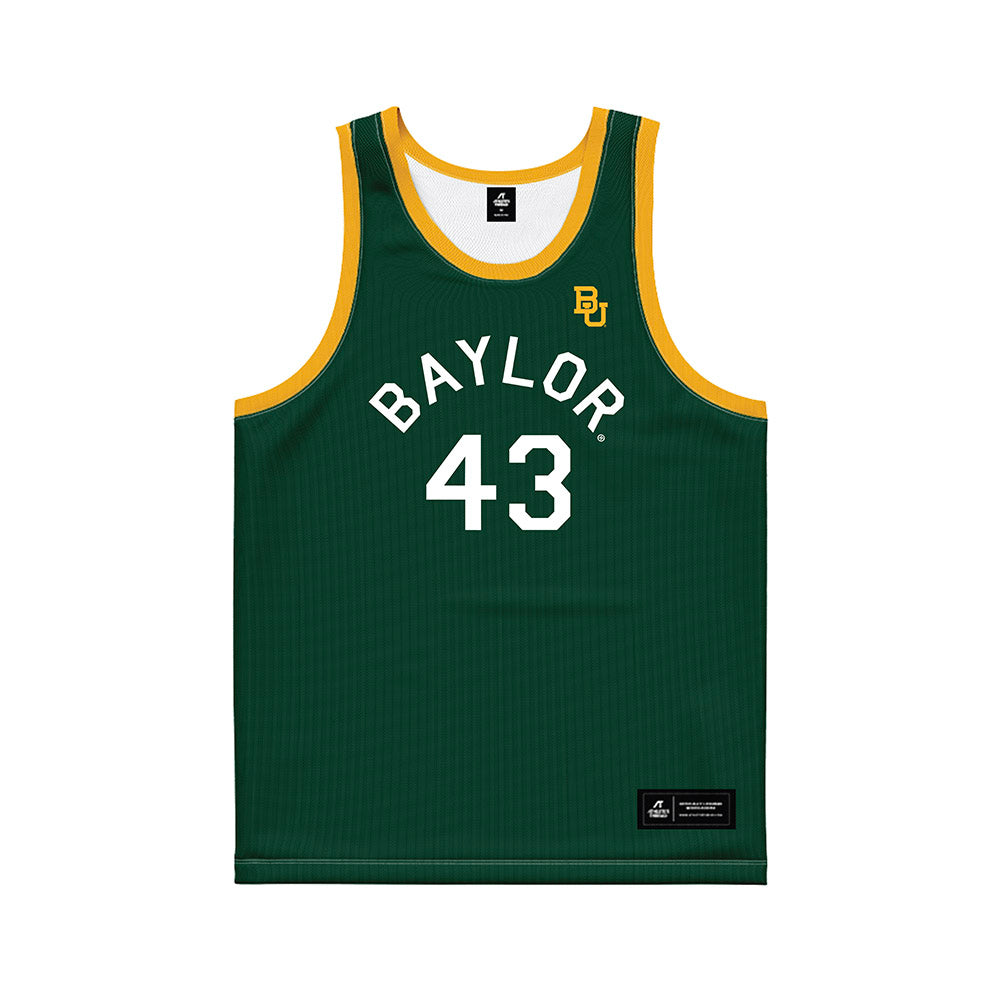 Baylor - NCAA Men's Basketball : Cameron Carr - Green Hardwood Basketball Jersey-0