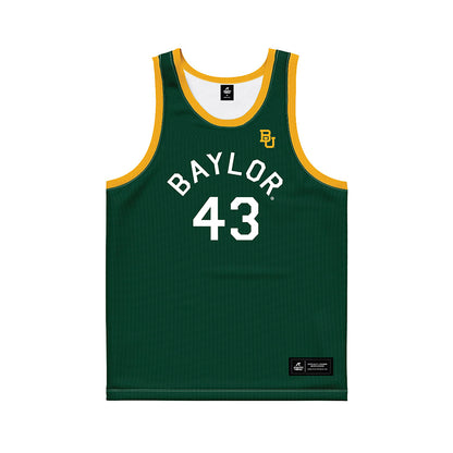 Baylor - NCAA Men's Basketball : Cameron Carr - Green Hardwood Basketball Jersey-0