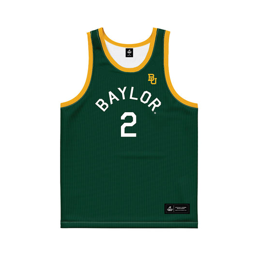 Baylor - NCAA Men's Basketball : Will Will Kuykendall - Green Hardwood Basketball Jersey-0
