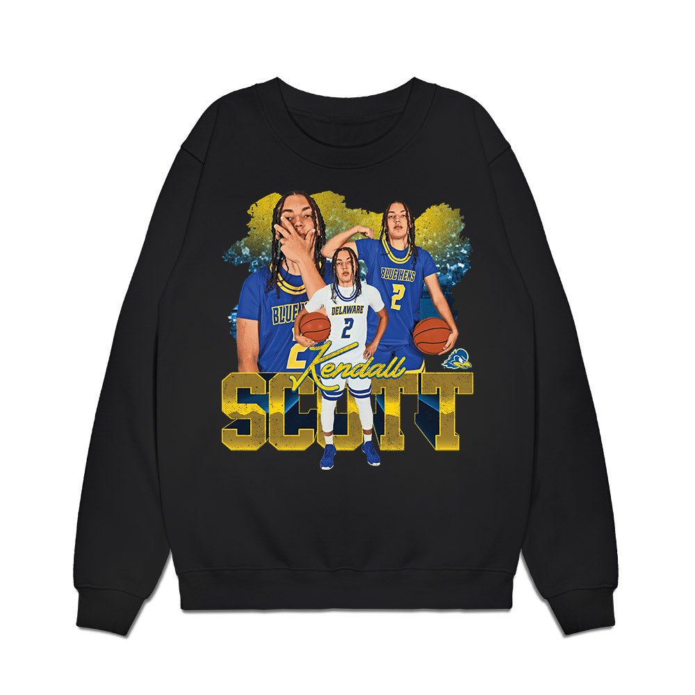 Delaware - NCAA Women's Basketball : Kendall Scott - Collage Premium Crewneck Sweatshirt-0