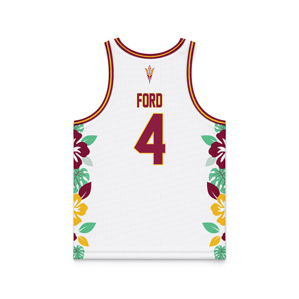 Arizona State - NCAA Men's Basketball : Bryce Ford - Hawaiian Theme Basketball Jersey-1