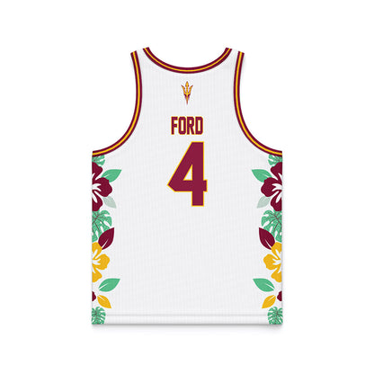 Arizona State - NCAA Men's Basketball : Bryce Ford - Hawaiian Theme Basketball Jersey-1