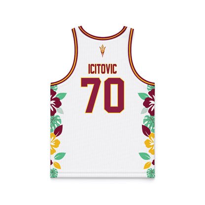 Arizona State - NCAA Men's Basketball : Jovan Icitovic - Hawaiian Theme Basketball Jersey-1