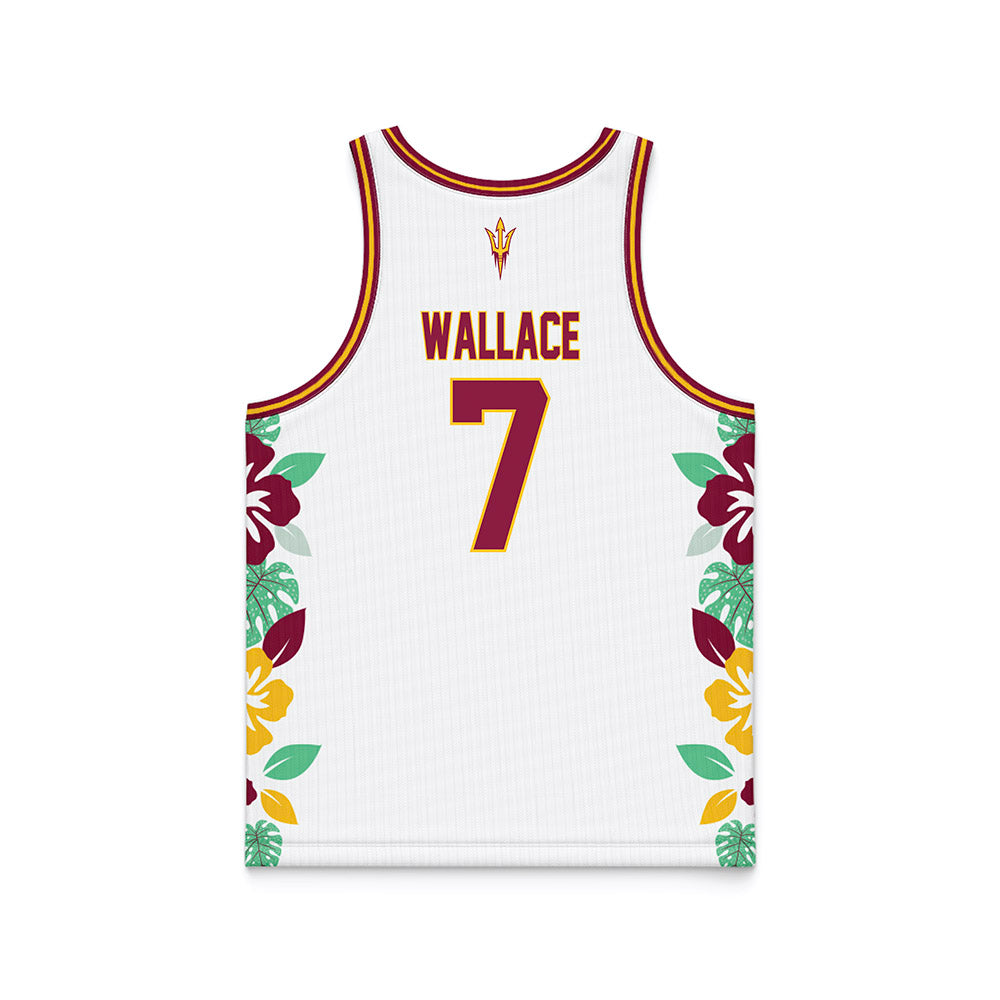 Arizona State - NCAA Men's Basketball : Vijay Wallace - Hawaiian Theme Basketball Jersey-1