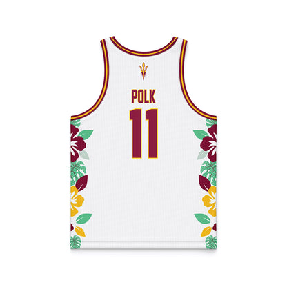 Arizona State - NCAA Men's Basketball : Kash Polk - Hawaiian Theme Basketball Jersey-1