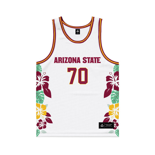 Arizona State - NCAA Men's Basketball : Jovan Icitovic - Hawaiian Theme Basketball Jersey-0