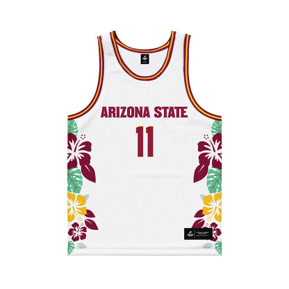 Arizona State - NCAA Men's Basketball : Kash Polk - Hawaiian Theme Basketball Jersey-0
