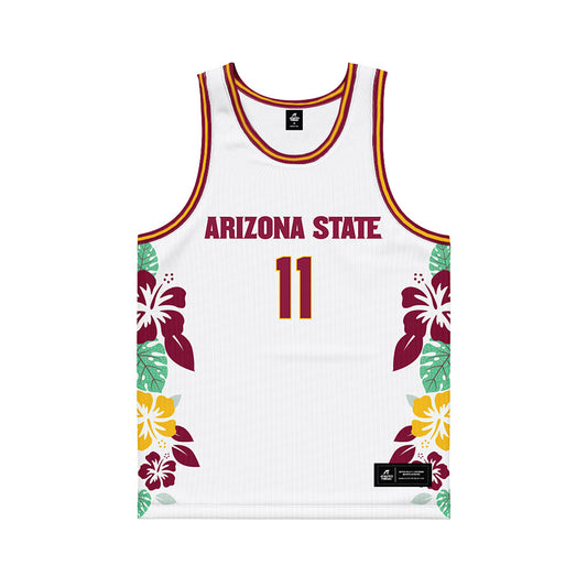 Arizona State - NCAA Men's Basketball : Kash Polk - Hawaiian Theme Basketball Jersey-0