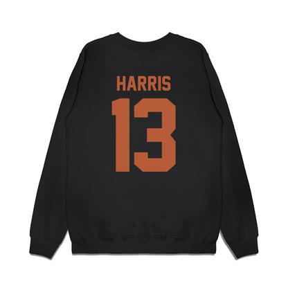 Texas - NCAA Women's Volleyball : Genevieve Harris - Vintage Shersey Premium Crewneck Sweatshirt-1