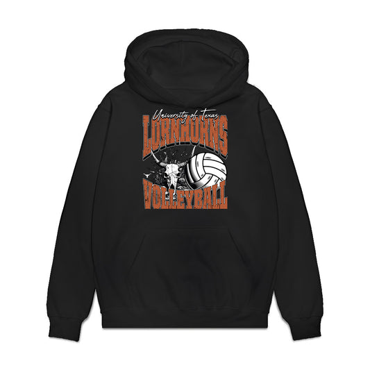 Texas - NCAA Women's Volleyball : Camille Presley - Vintage Shersey Premium Hooded Sweatshirt-0