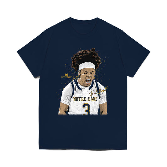 Notre Dame - NCAA Women's Basketball : Hannah Hidalgo - GameFace Comfort Colors T-Shirt-0
