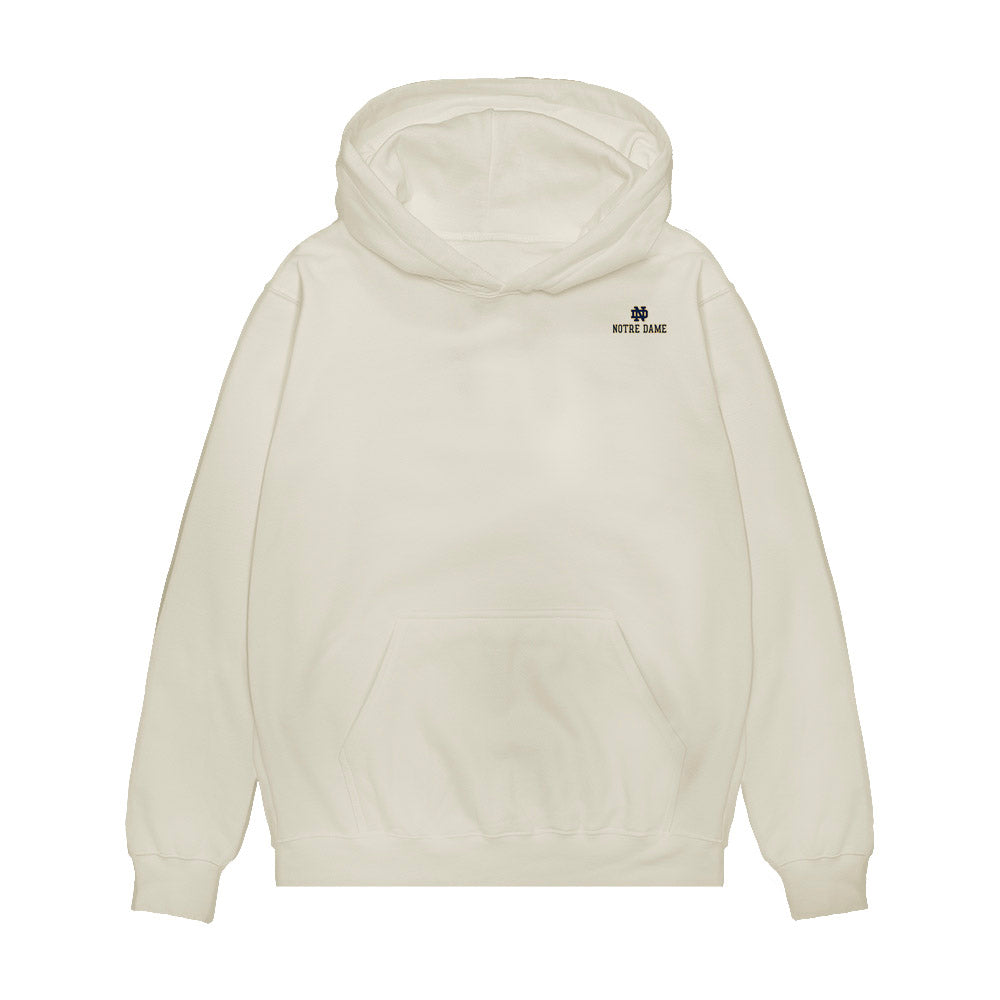 Notre Dame - NCAA Women's Basketball : Hannah Hidalgo - 2026 NPOY Premium Hooded Sweatshirt-0