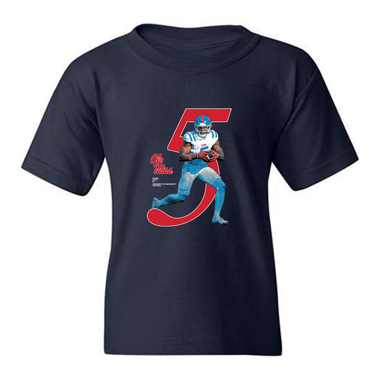 Ole Miss - NCAA Football : Kewan Lacy - Graphic Youth T-Shirt-0
