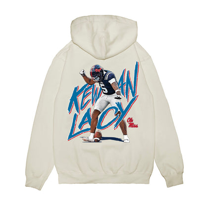 Ole Miss - NCAA Football : Kewan Lacy - Graphic Premium Hooded Sweatshirt-1