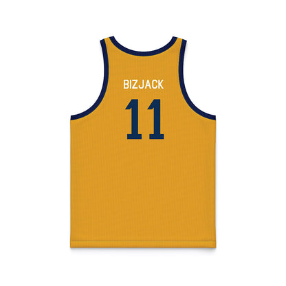 West Virginia - NCAA Men's Basketball : Finley Bizjack - Hardwood Reissue Basketball Jersey-1