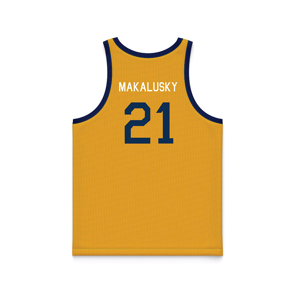 West Virginia - NCAA Women's Basketball : Riley Makalusky - Hardwood Reissue Basketball Jersey-1