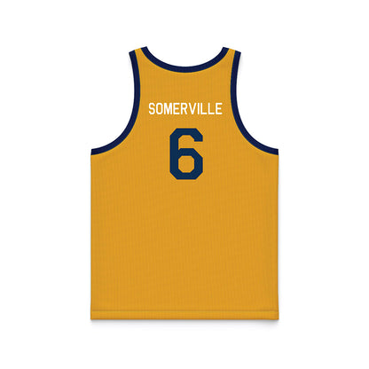 West Virginia - NCAA Men's Basketball : Martin Somerville - Hardwood Reissue Basketball Jersey-1