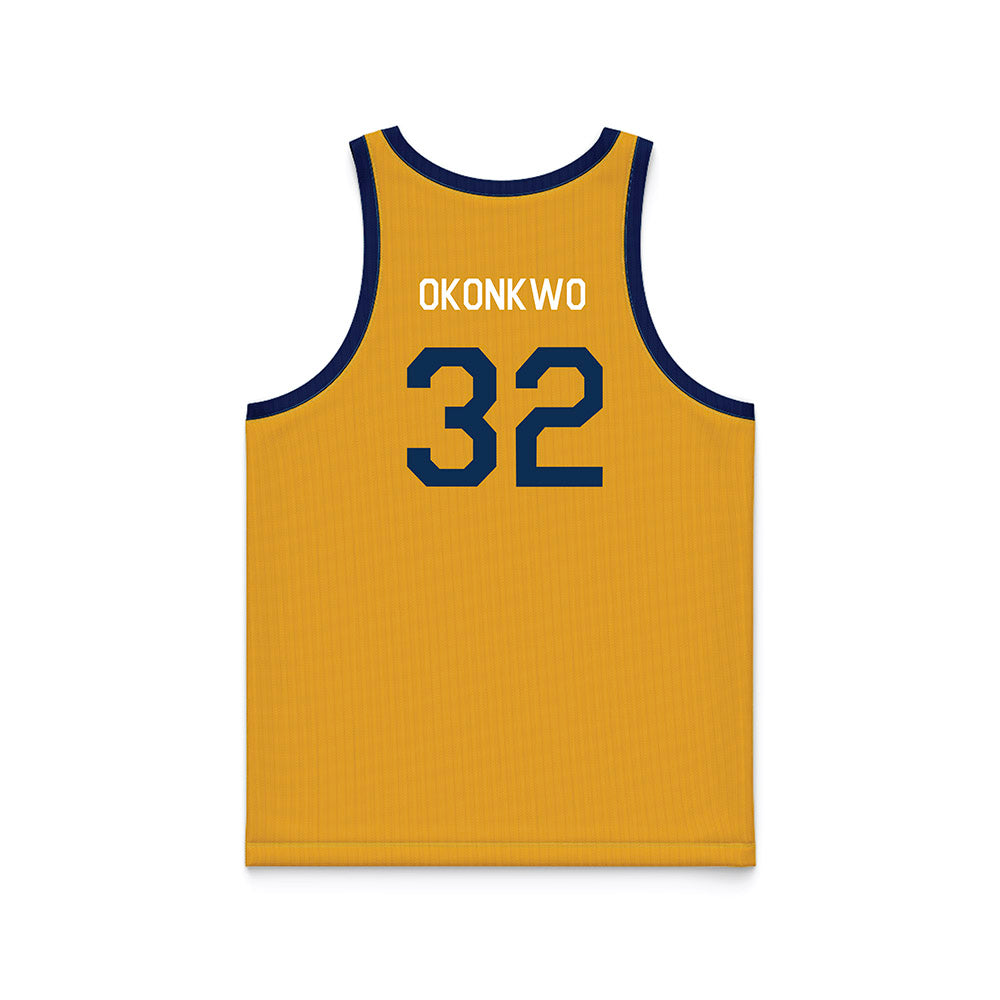 West Virginia - NCAA Men's Basketball : James Okonkwo - Hardwood Reissue Basketball Jersey-1