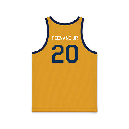 West Virginia - NCAA Men's Basketball : Michael Feenane Jr - Hardwood Reissue Basketball Jersey-1