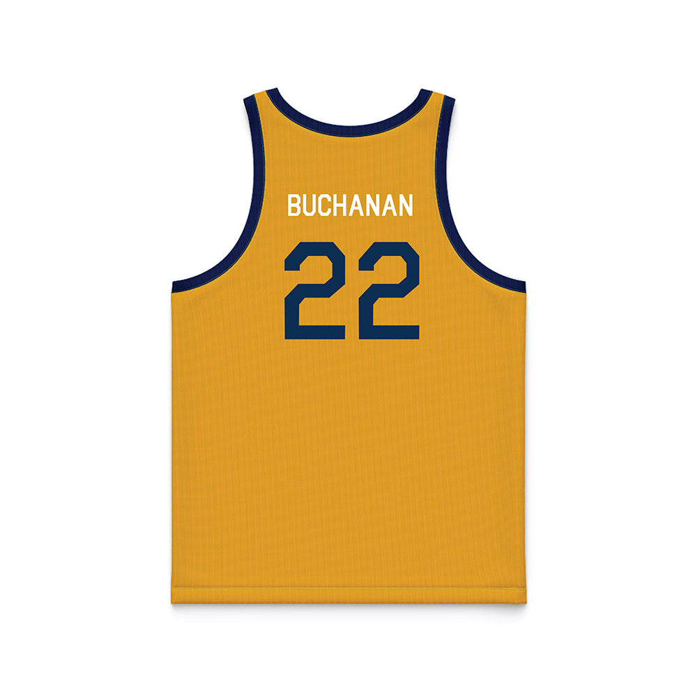 West Virginia - NCAA Men's Basketball : Javan Buchanan - Hardwood Reissue Basketball Jersey-1