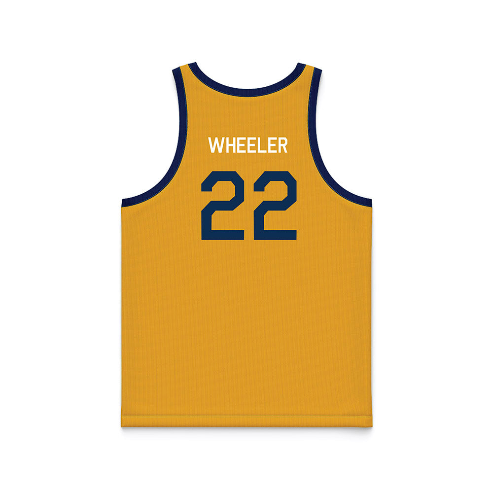 West Virginia - NCAA Women's Basketball : Kierra Wheeler - Hardwood Reissue Basketball Jersey-1