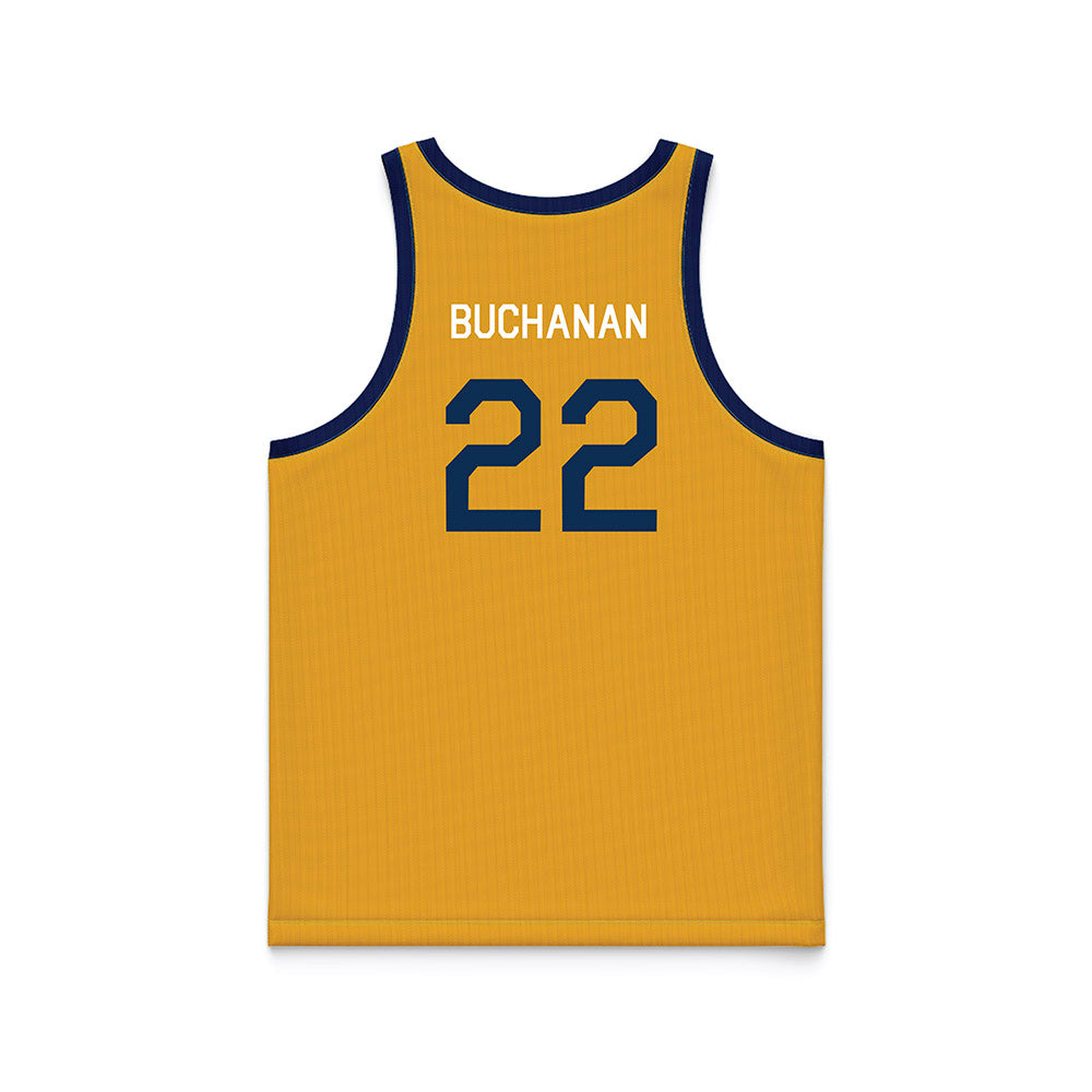 West Virginia - NCAA Men's Basketball : Javan Buchanan - Hardwood Reissue Basketball Jersey-1