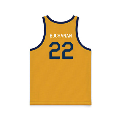 West Virginia - NCAA Men's Basketball : Javan Buchanan - Hardwood Reissue Basketball Jersey-1