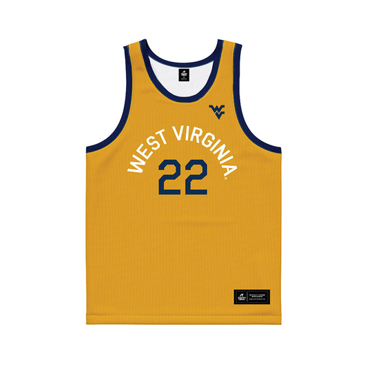 West Virginia - NCAA Men's Basketball : Javan Buchanan - Hardwood Reissue Basketball Jersey-0