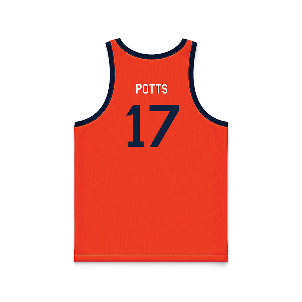 Syracuse - NCAA Women's Basketball : Madeline Potts - Hardwood Reissue Basketball Jersey-1