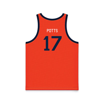 Syracuse - NCAA Women's Basketball : Madeline Potts - Hardwood Reissue Basketball Jersey-1