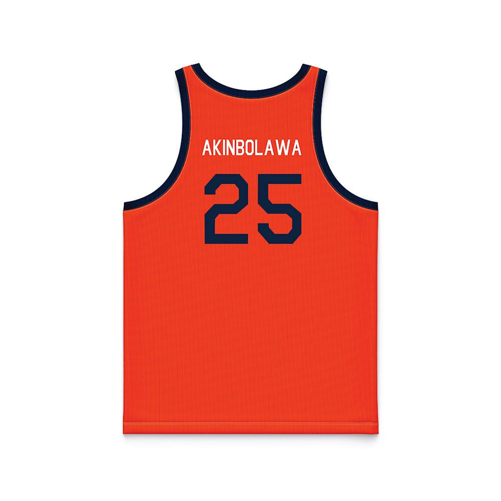Syracuse - NCAA Women's Basketball : Oyindamola Akinbolawa - Hardwood Reissue Basketball Jersey-1