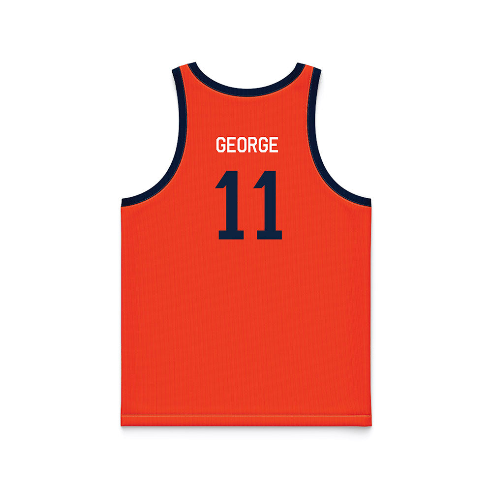 Syracuse - NCAA Men's Basketball : Naithan George - Hardwood Reissue Basketball Jersey-1