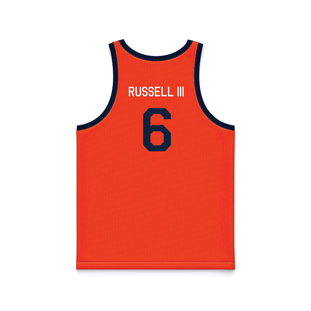 Syracuse - NCAA Men's Basketball : Calvin Russell III - Hardwood Reissue Basketball Jersey-1