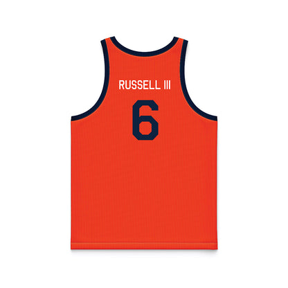 Syracuse - NCAA Men's Basketball : Calvin Russell III - Hardwood Reissue Basketball Jersey-1