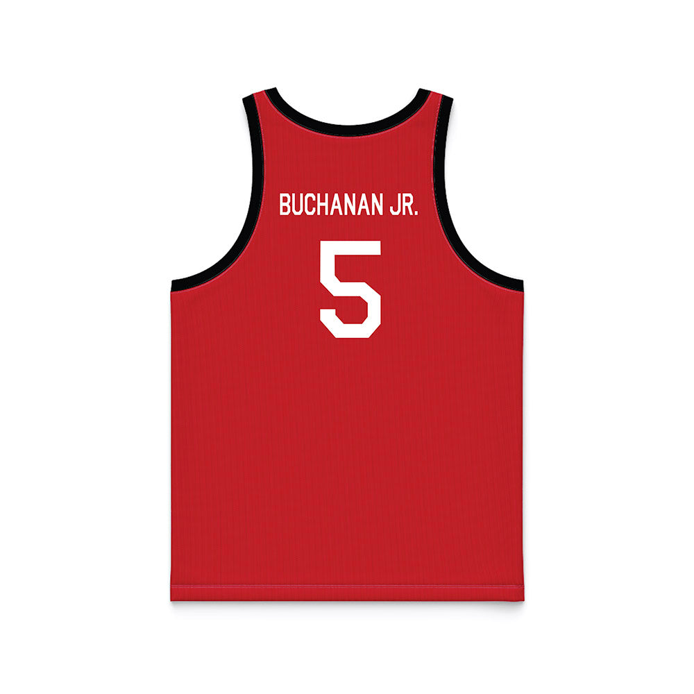 Rutgers - NCAA Men's Basketball : Darren Buchanan Jr. - Hardwood Reissue Basketball Jersey-1