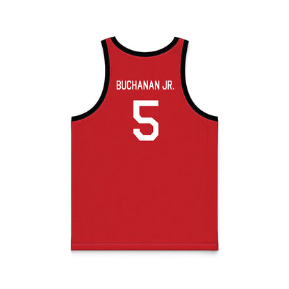 Rutgers - NCAA Men's Basketball : Darren Buchanan Jr. - Hardwood Reissue Basketball Jersey-1