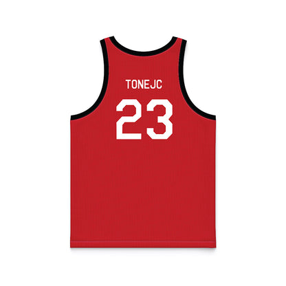 Rutgers - NCAA Men's Basketball : Martin Tonejc - Hardwood Reissue Basketball Jersey-1