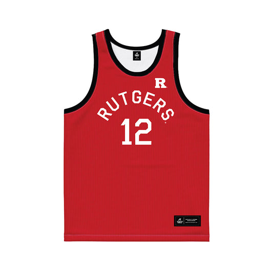 Rutgers - NCAA Men's Basketball : Lewis Duarte - Hardwood Reissue Basketball Jersey-0