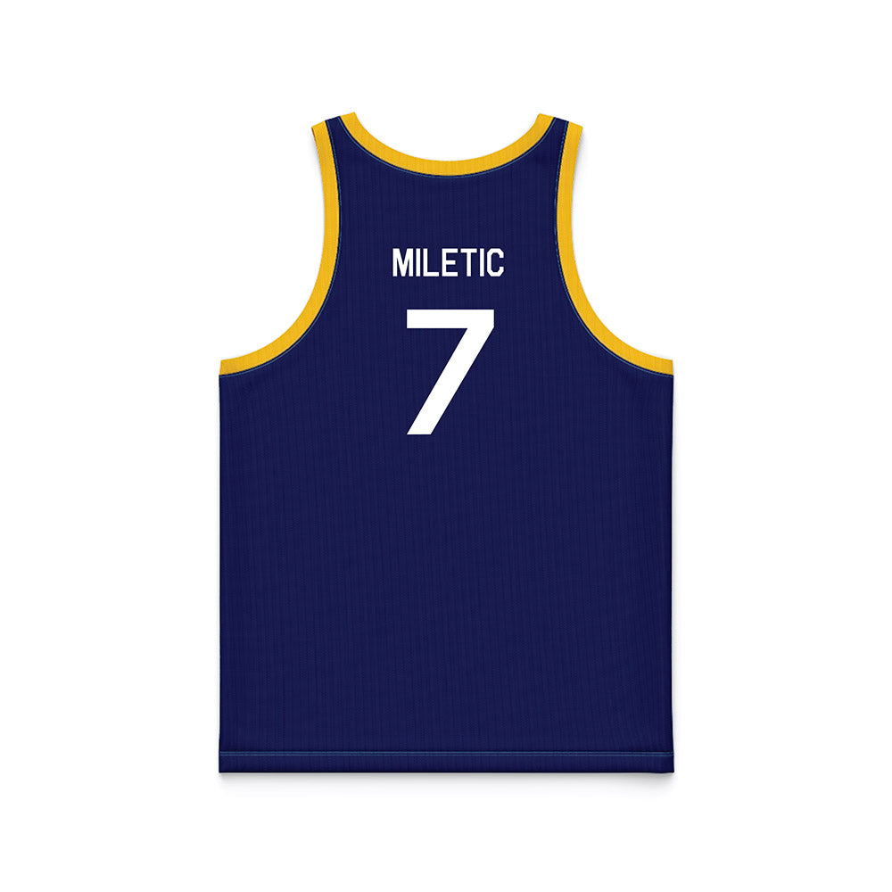 Marquette - NCAA Men's Basketball : Ian Miletic - Hardwood Reissue Basketball Jersey-1