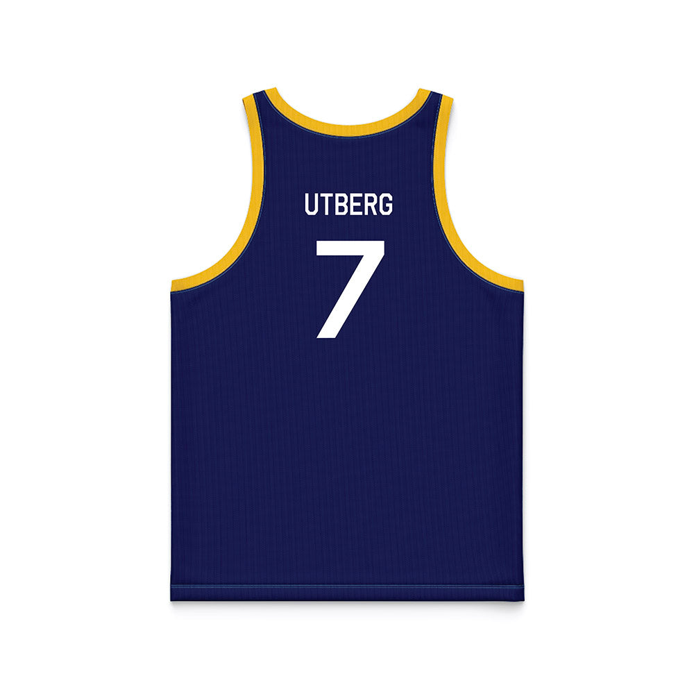 Marquette - NCAA Women's Basketball : Bridget Utberg - Hardwood Reissue Basketball Jersey-1