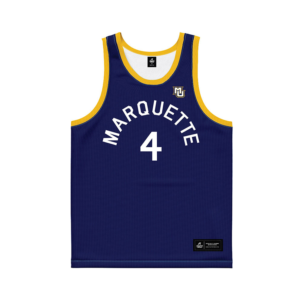 Marquette - NCAA Men's Basketball : Nolan Minessale - Hardwood Reissue Basketball Jersey-0