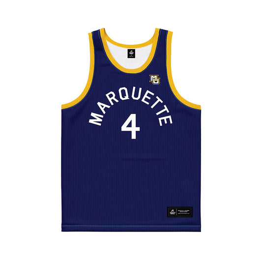 Marquette - NCAA Men's Basketball : Nolan Minessale - Hardwood Reissue Basketball Jersey-0