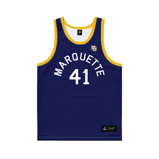 Marquette - NCAA Men's Basketball : Jonah Lucas - Hardwood Reissue Basketball Jersey-0