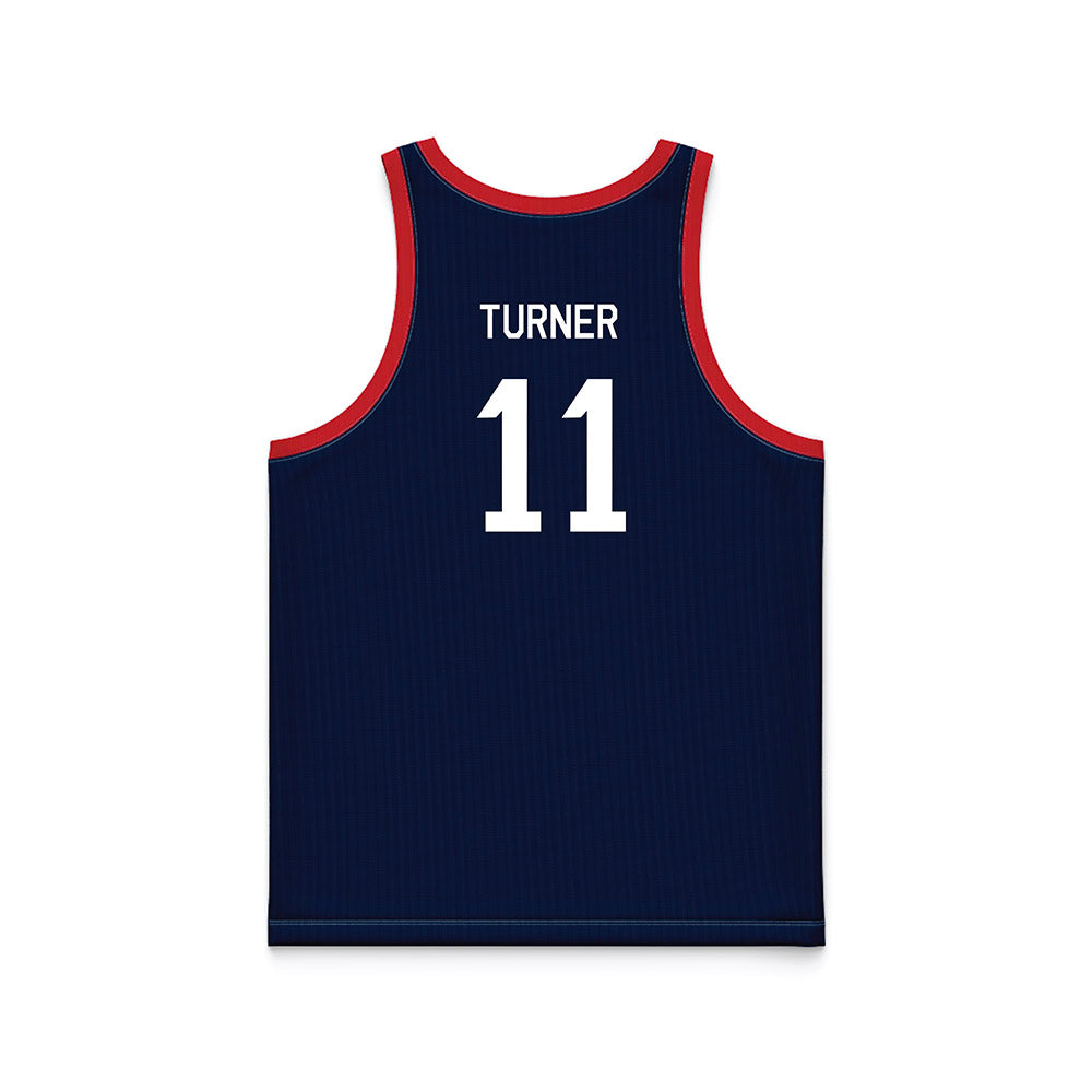 Gonzaga - NCAA Women's Basketball : Allie Turner - Blue Hardwood Basketball Jersey-1