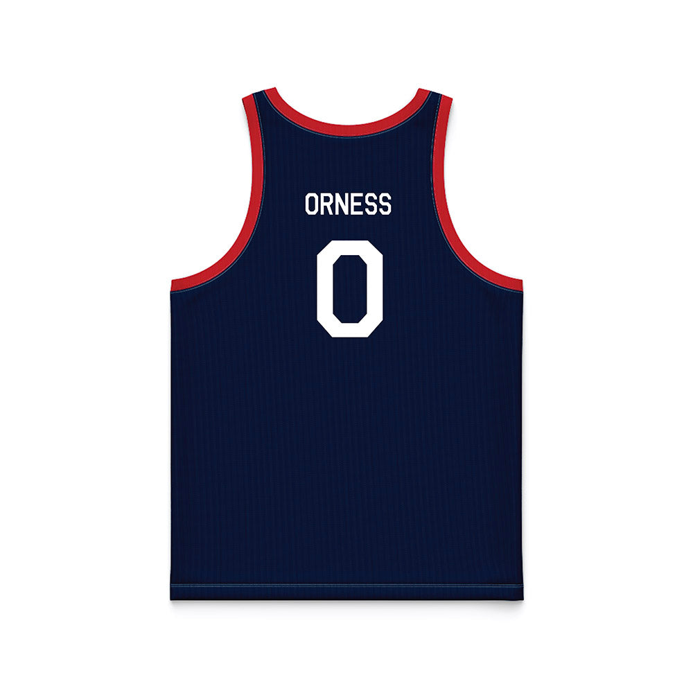 Gonzaga - NCAA Men's Basketball : Cade Orness - Blue Hardwood Basketball Jersey-1