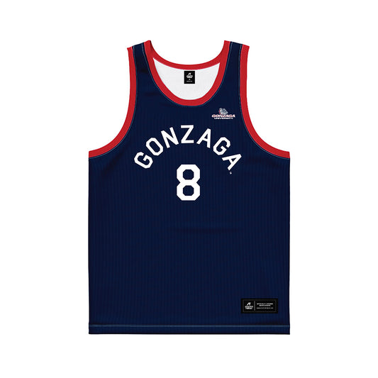 Gonzaga - NCAA Women's Basketball : In's Bettencourt - Blue Hardwood Basketball Jersey-0