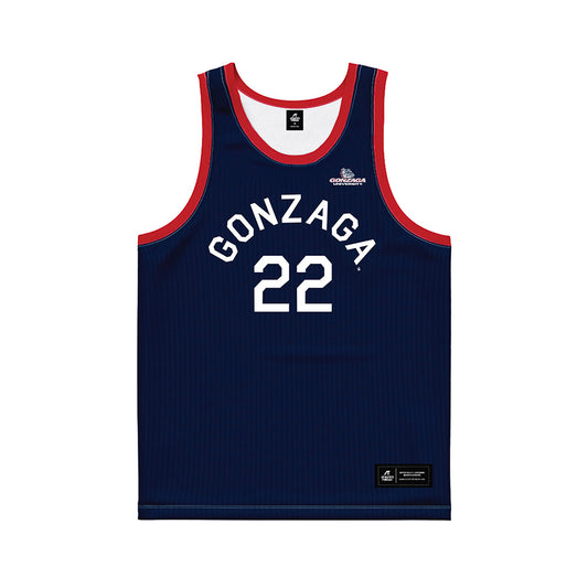 Gonzaga - NCAA Women's Basketball : McKynnlie Dalan - Blue Hardwood Basketball Jersey-0