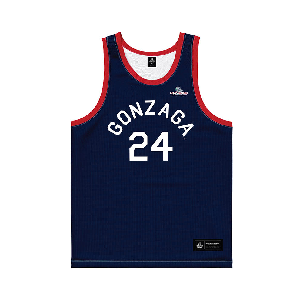 Gonzaga - NCAA Men's Basketball : Ismaila Diagne - Blue Hardwood Basketball Jersey-0